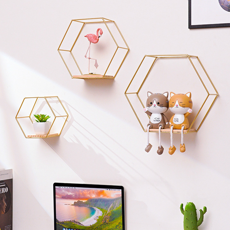 3Pcs/Set Hexagon Shape Iron Wa - Sustainable Living Eco Friendly 评论和价格