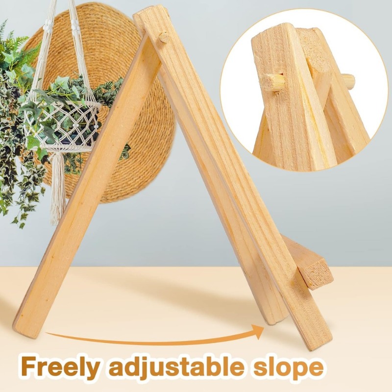 30Pcs Mini Wooden Easel Stands - Sustainable Living Eco Friendly 评论和价格
