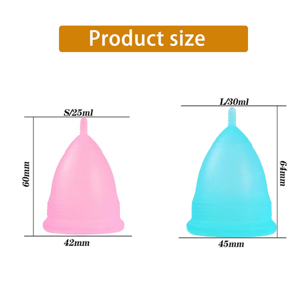 2Pcs Women Menstrual Cup Medic - Menstrual Cup Silicone 评论和价格