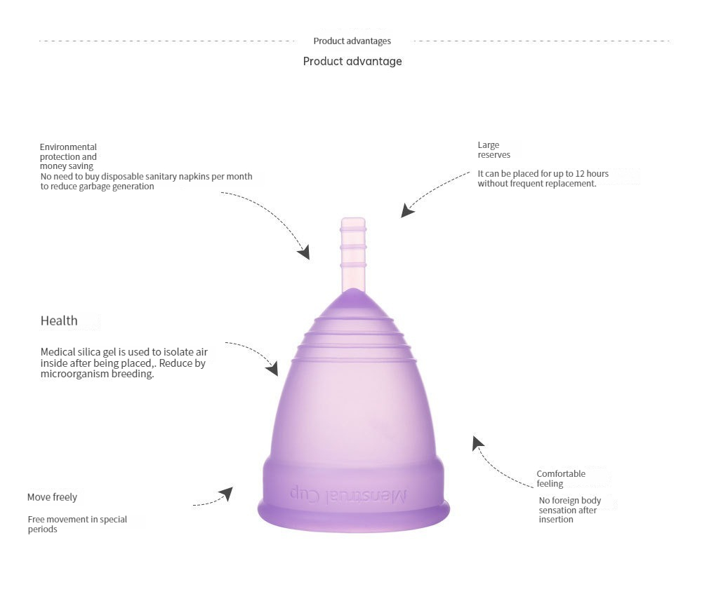 New Medical Grade Silicone Men - Menstrual Cup Silicone 评论和价格