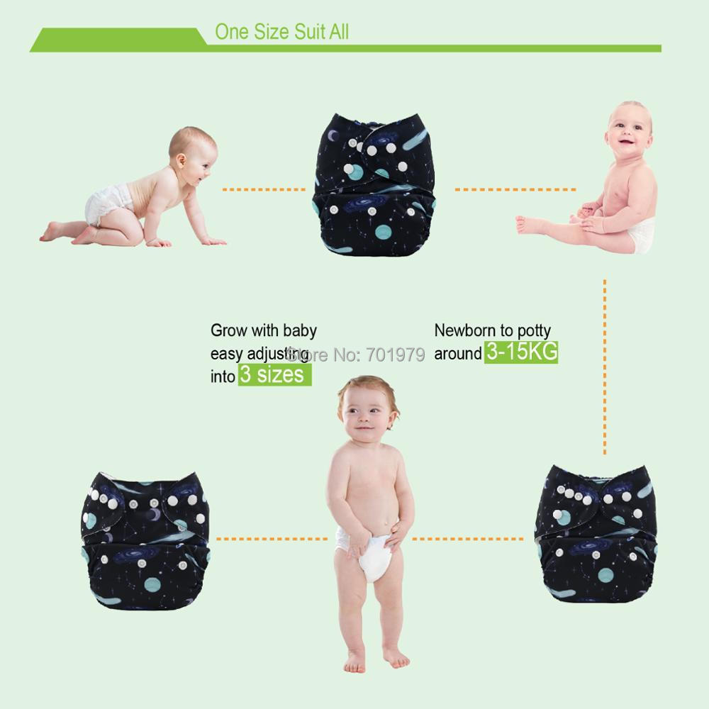 ALVABABY 3 diaper shells+3 Ins - Cloth Diaper Insert 评论和价格