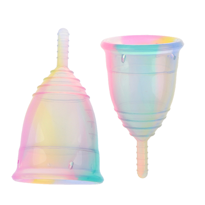 1PCS Women Colorful Cup Medica - Menstrual Cup Silicone 评论和价格